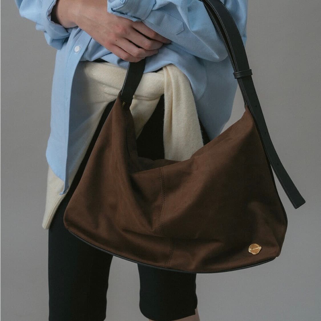 언에디트 스웨이드 데일리 호보백 상품이미지2