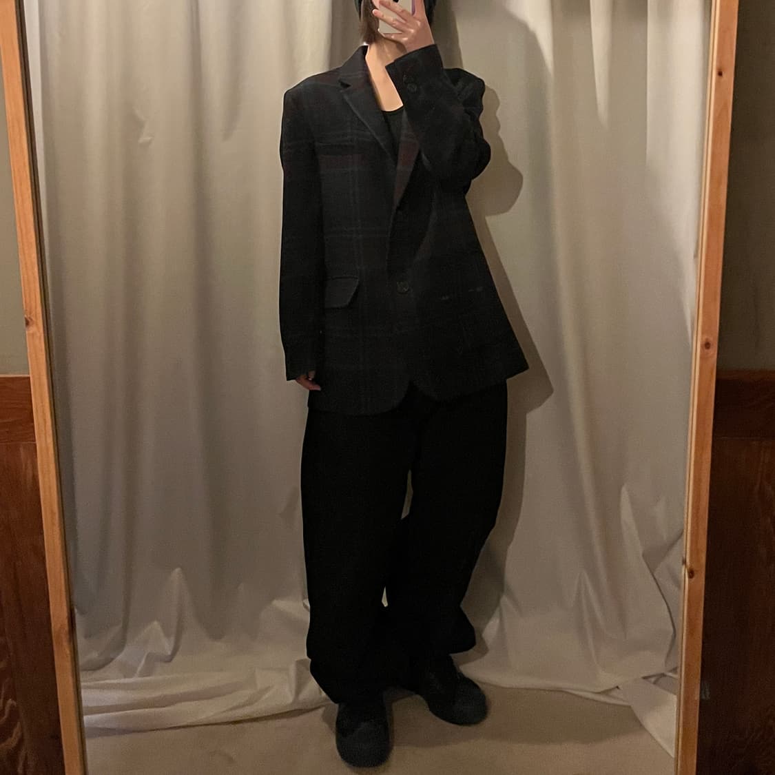 스튜디오톰보이 체크 블레이저 자켓 상품이미지4