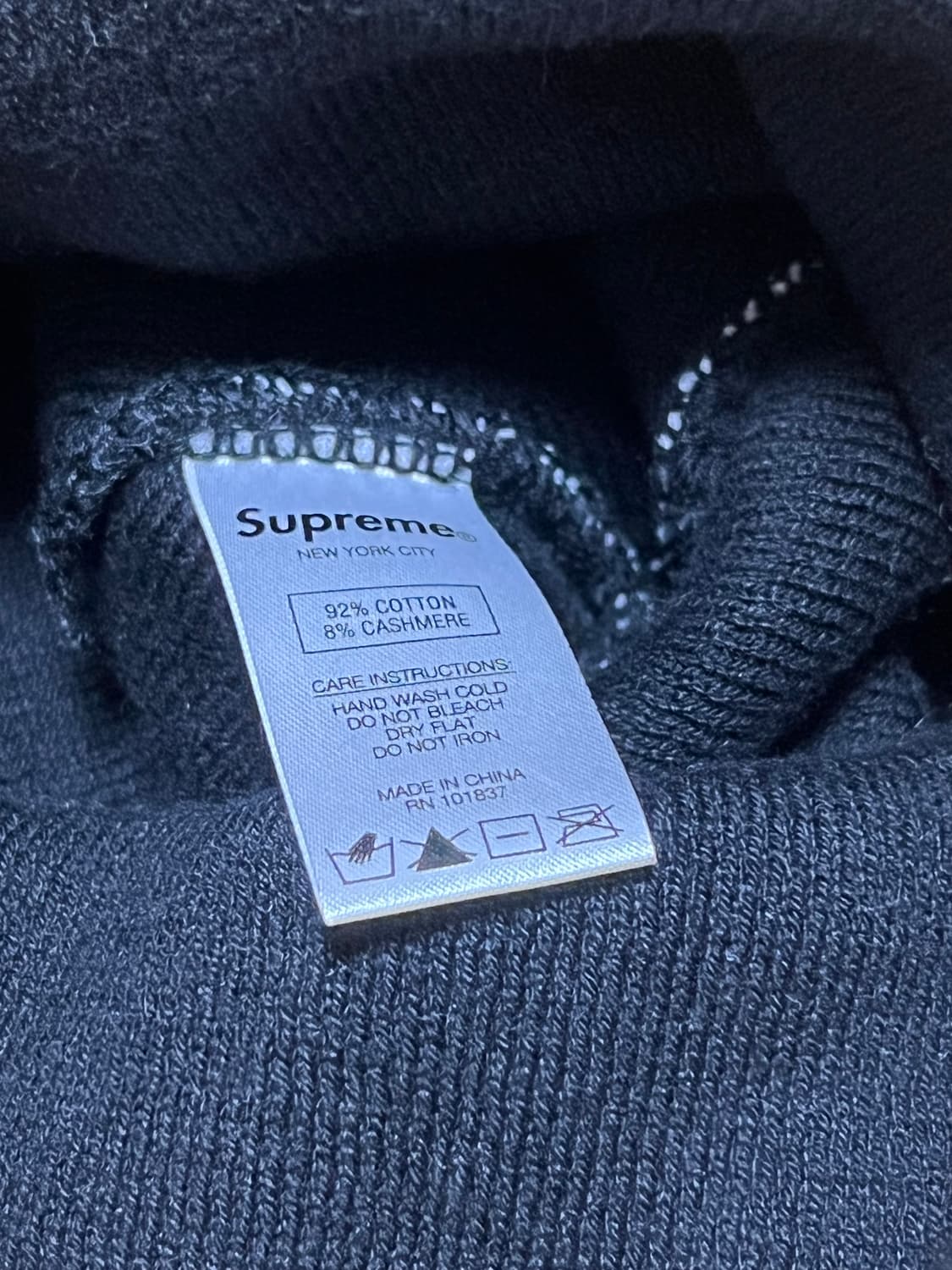 슈프림 빅로고 비니 블랙 -20FW 상품이미지3