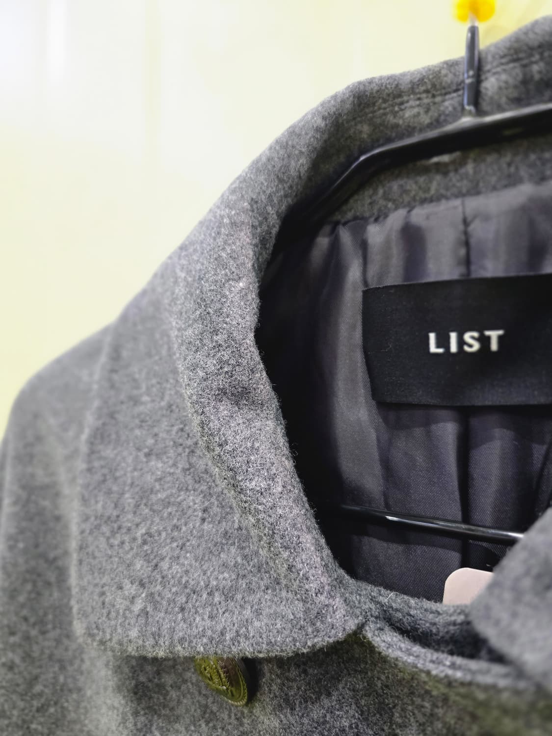 LIST 회색 더블 버튼 코트 55 상품이미지5