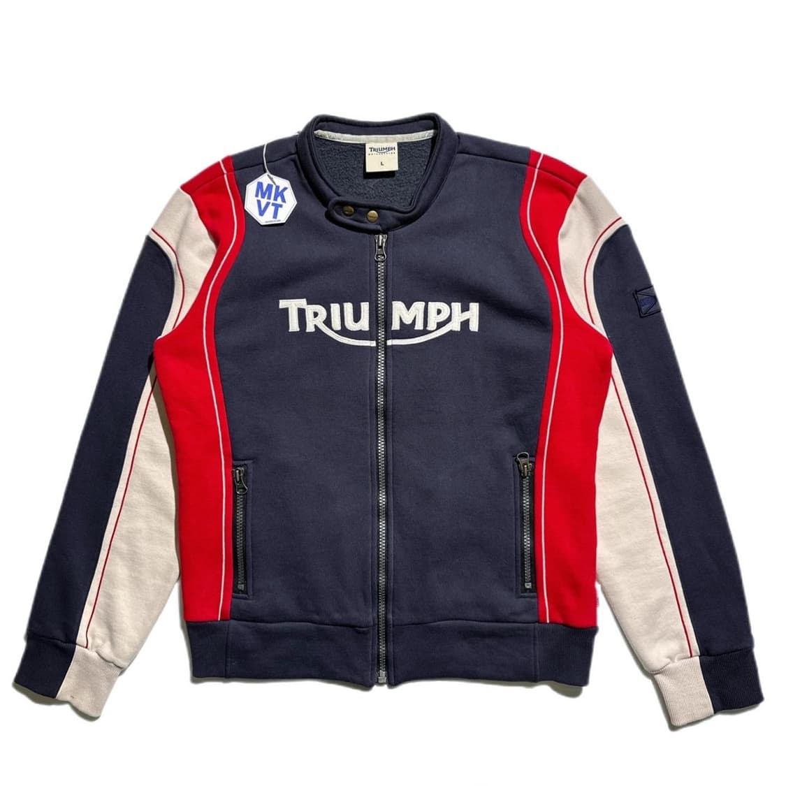 TRIUMPH 코튼 배색 레이싱 자켓 상품이미지1