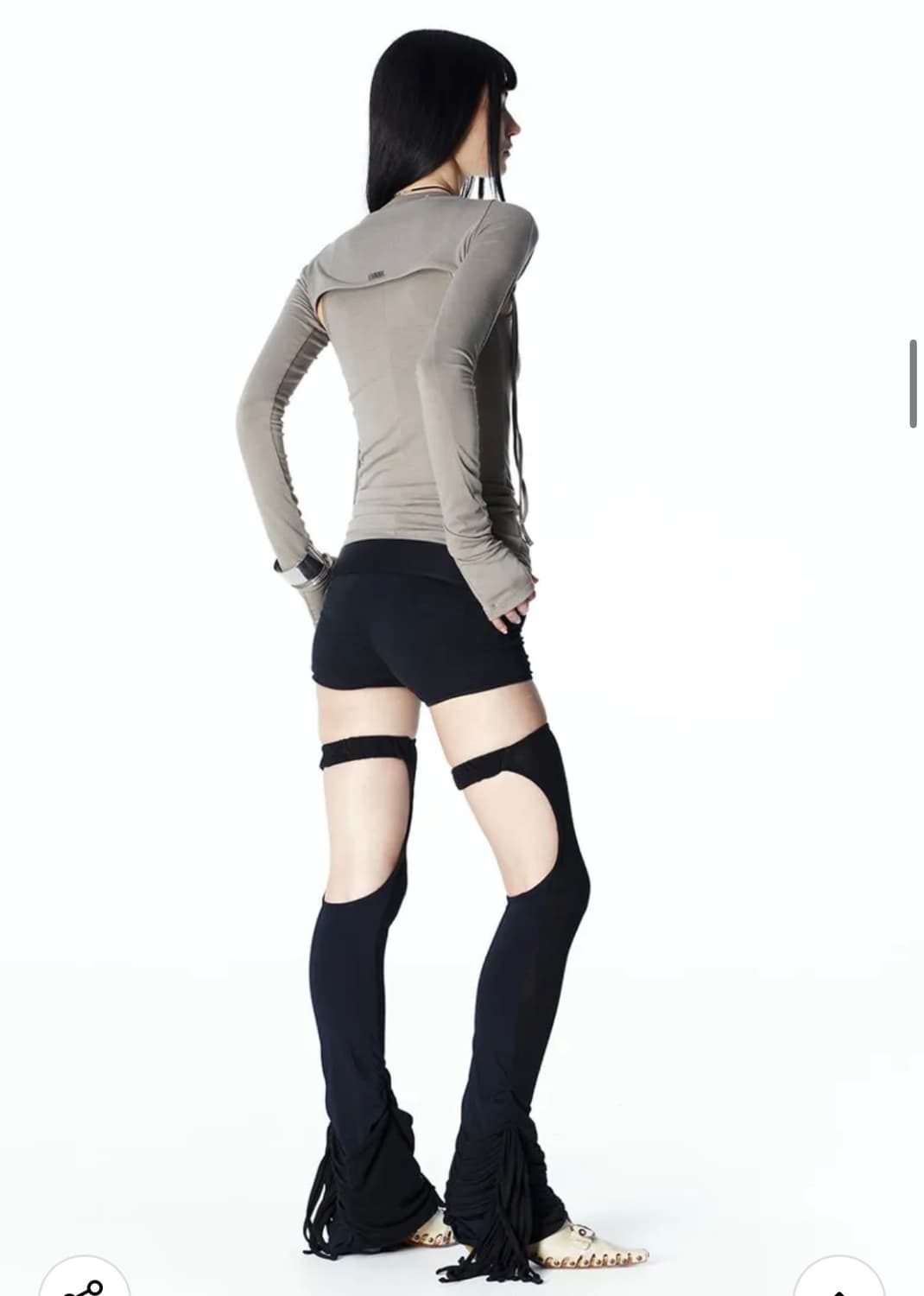 EYELET BOLERO SET-UP (TAUPE) 상품이미지2