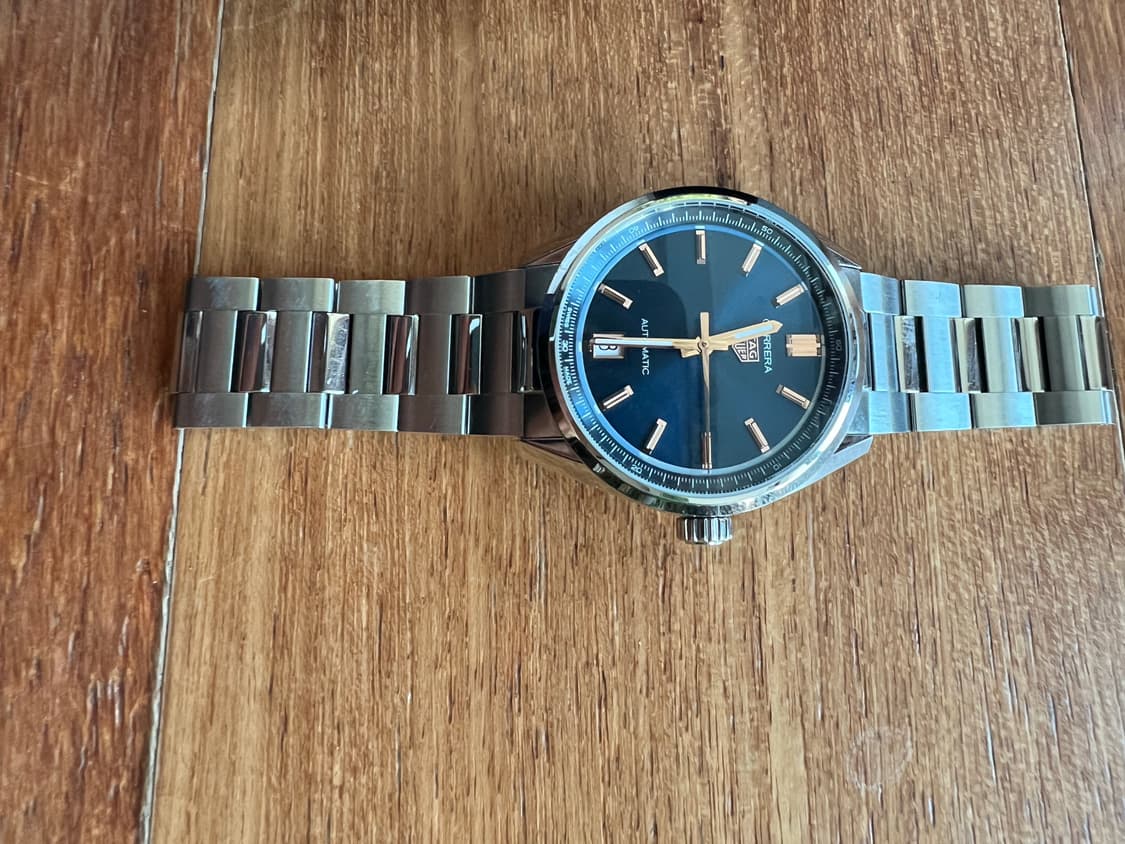 태그호이어 까레라 36mm 오토매틱 블루 청판 wbn2311 풀박 상품이미지10