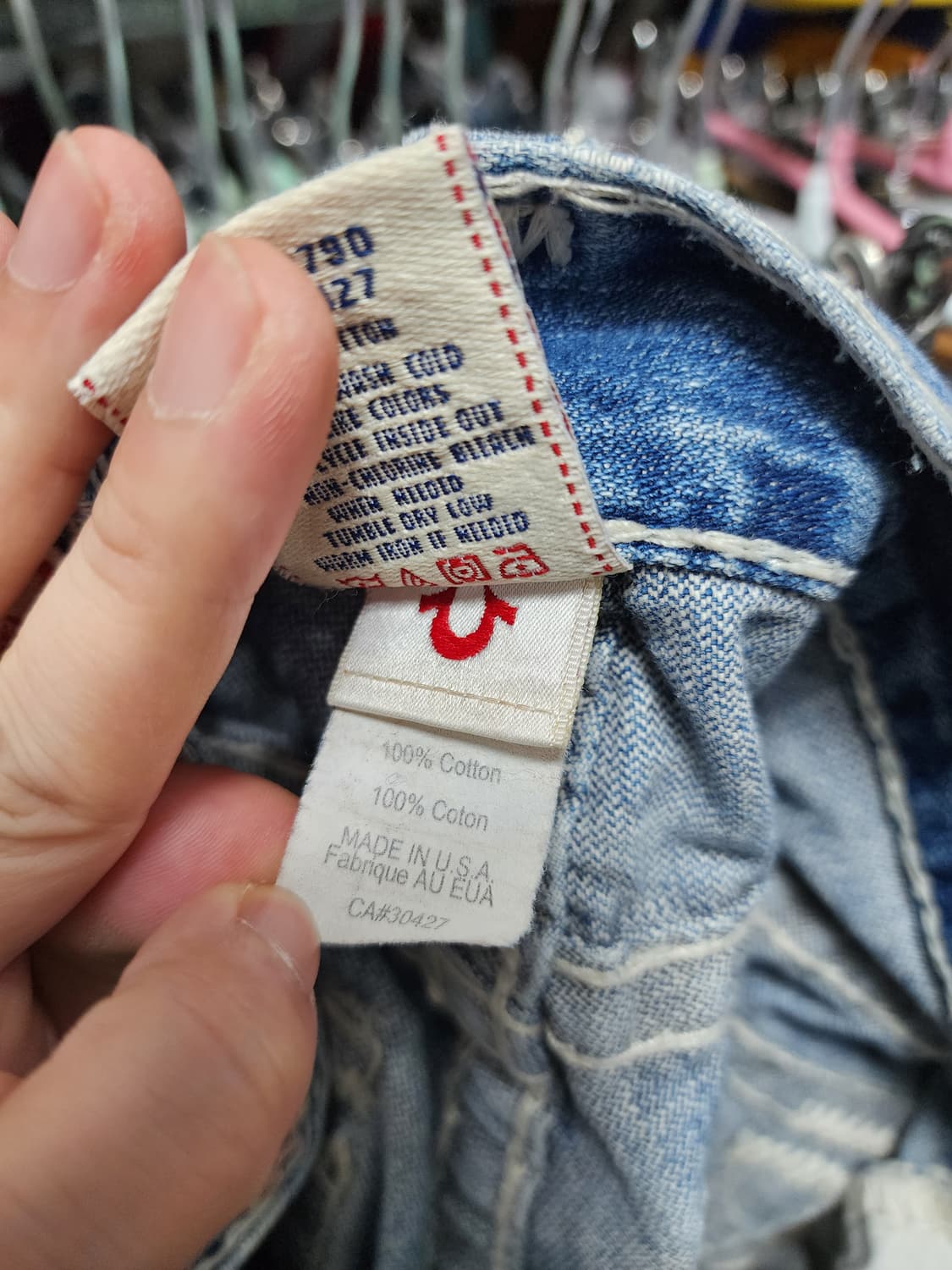 트루릴리젼 BILLY SUPER T 스티치 데님 청바지 상품이미지9