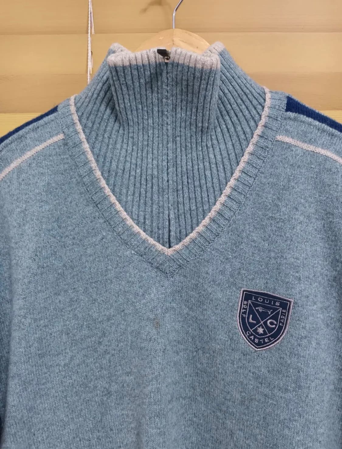 루이까스텔 남성 반집업방풍니트 100사이즈 상품이미지1