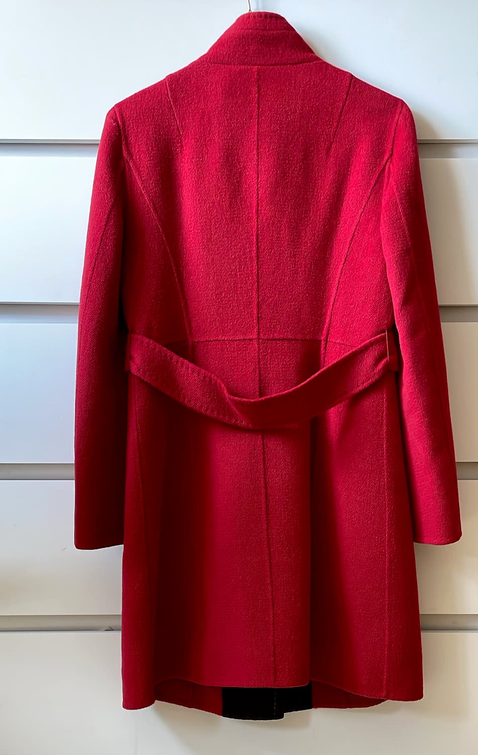한섬 SJSJ 55-66 빨강 울 앙고라 모직코트 상품이미지2