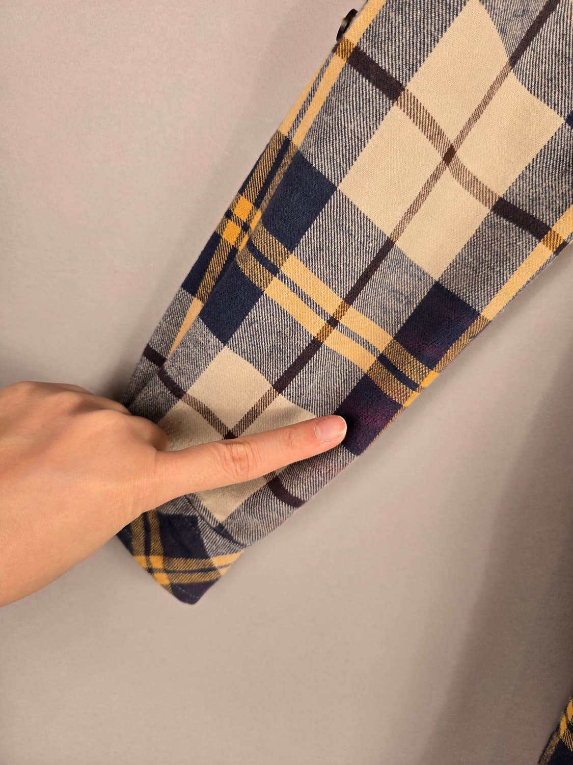 [무료배송]써스데이아일랜드 S 여성 플란넬 롱 체크 셔츠 원피스 상품이미지4