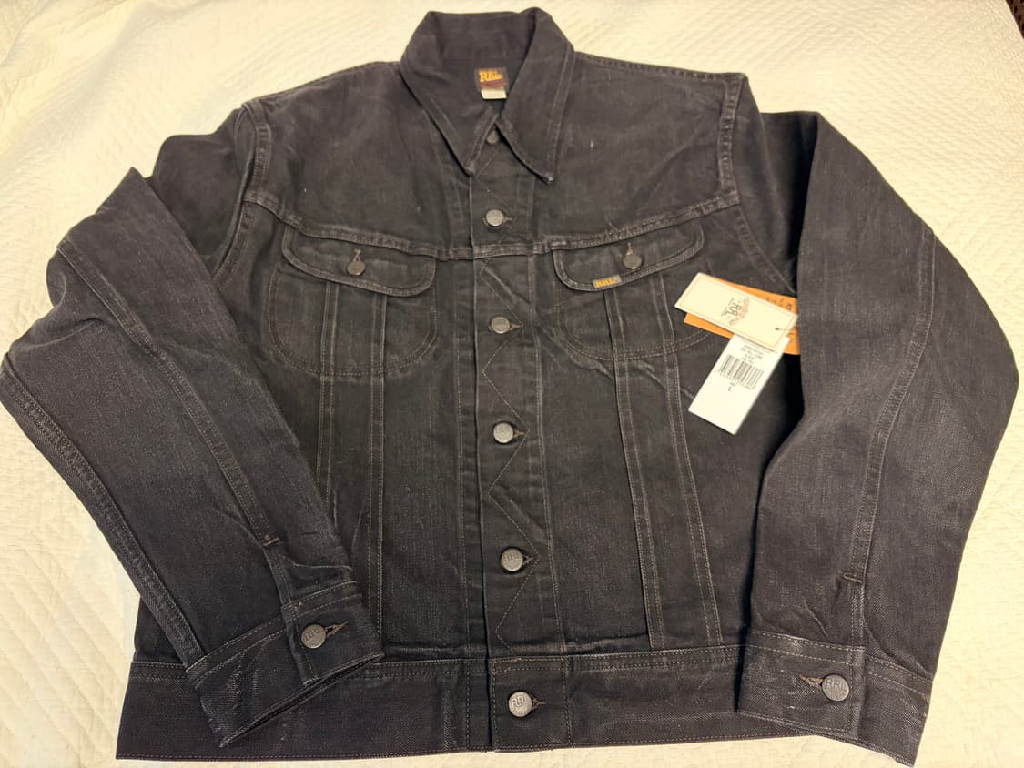 RRL LOT271 더블알엘 데님 트러커 자켓 블랙 L 상품이미지1