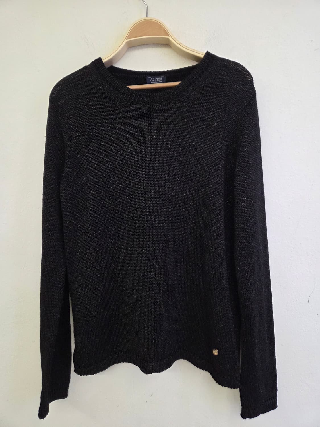 아르마니진 남성 블랙 니트  상품이미지1