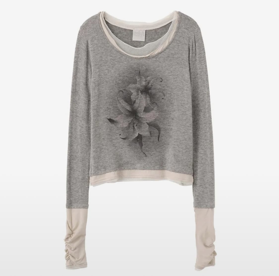 스컬프터 Triple Layered L/S Tee Melange Gray 상품이미지1