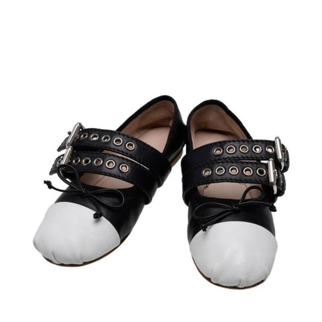 미우미우 더블 스트랩 발레리나 플랫 36 상품이미지2