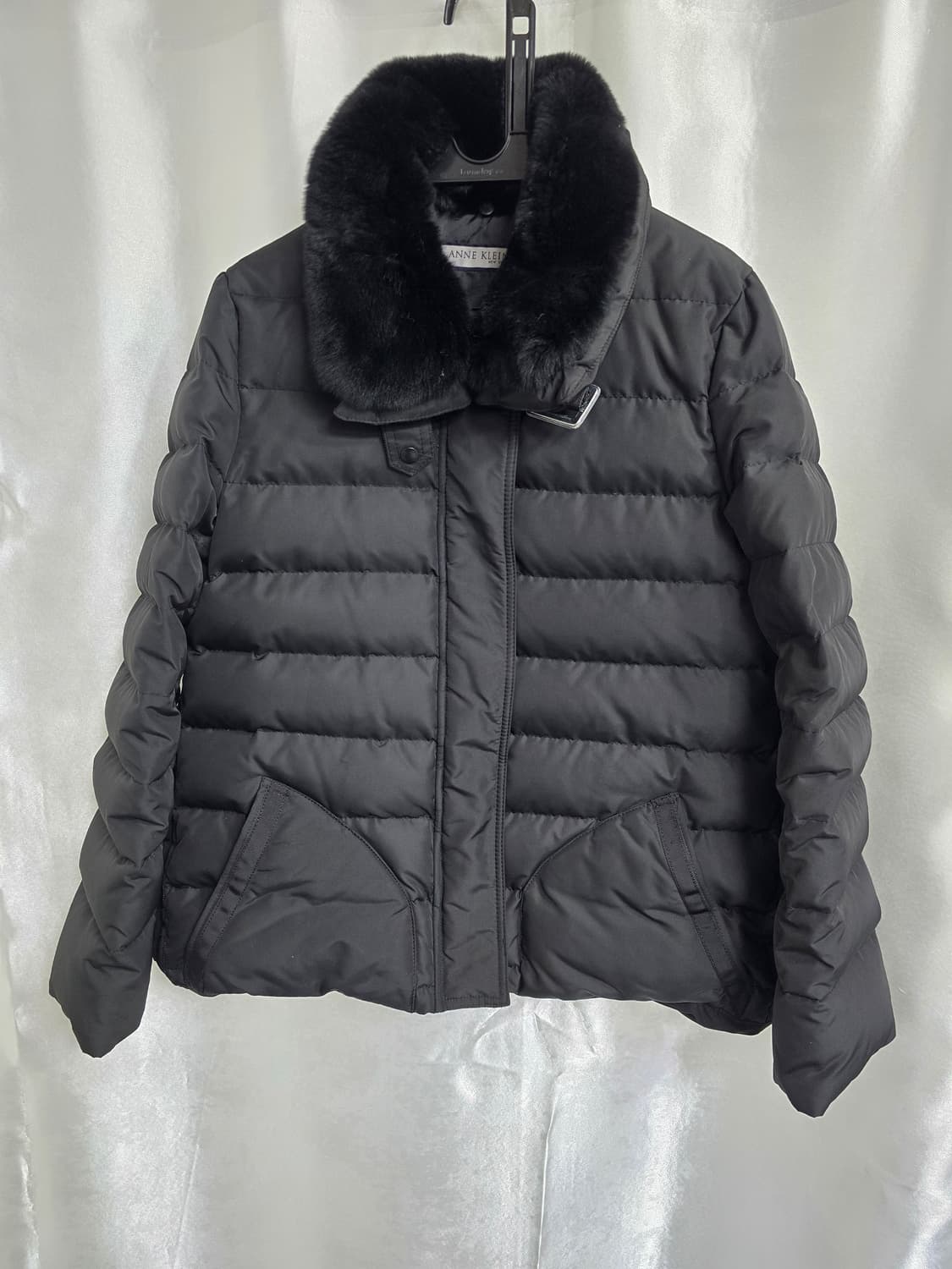 앤클라인 블랙 퍼 패딩 점퍼 (1570) 상품이미지1