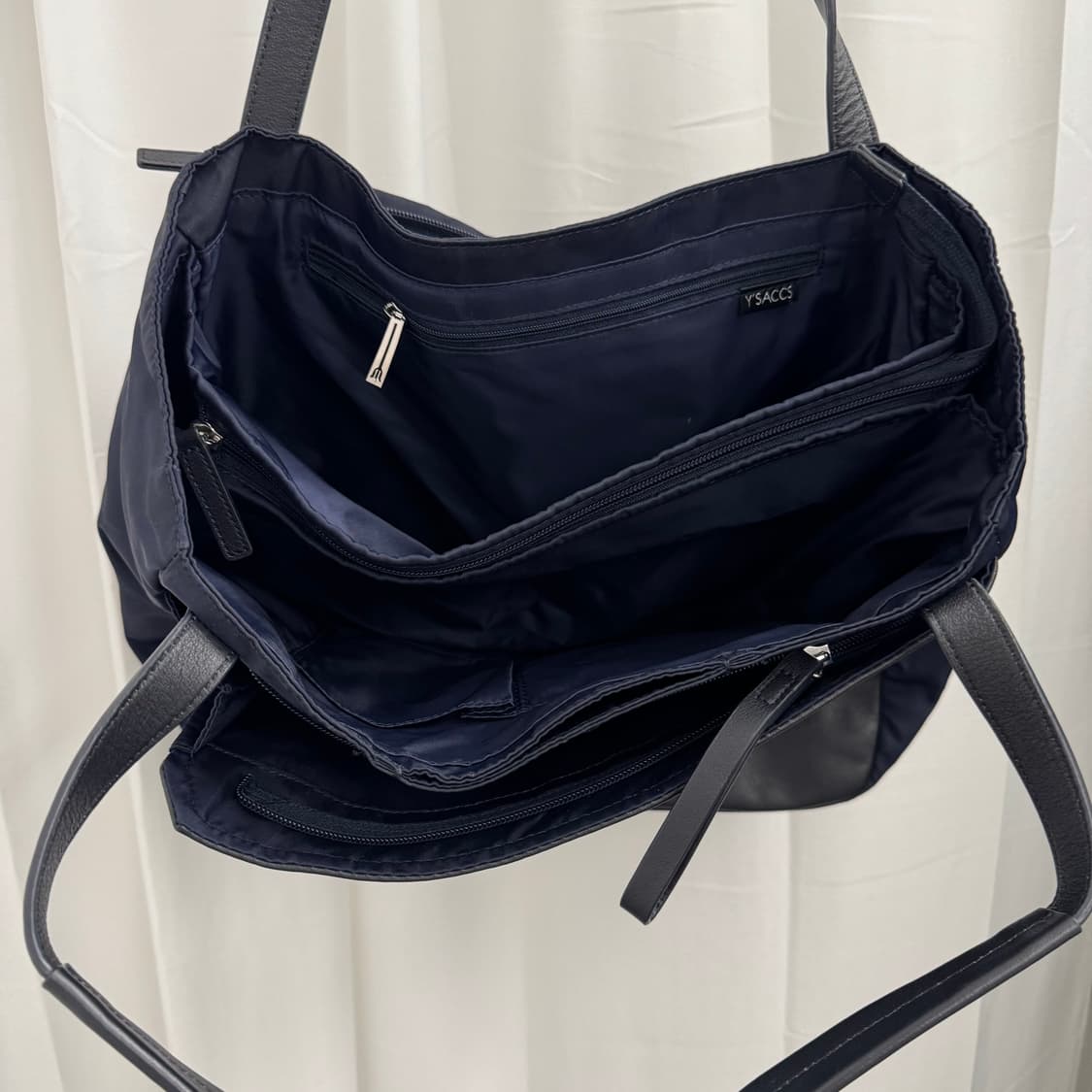 요지 야마모토 YSACCS 나일론 레더 포켓 숄더백 상품이미지4