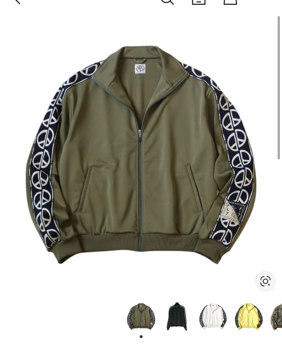 캐피탈 스무스 저지 TH.D.D. 트랙 자켓 카키 사이즈 4 상품이미지1