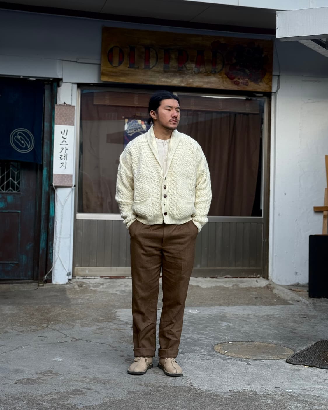 Carraig Donrp 피셔맨 숄카라 스웨터 103-105 상품이미지7