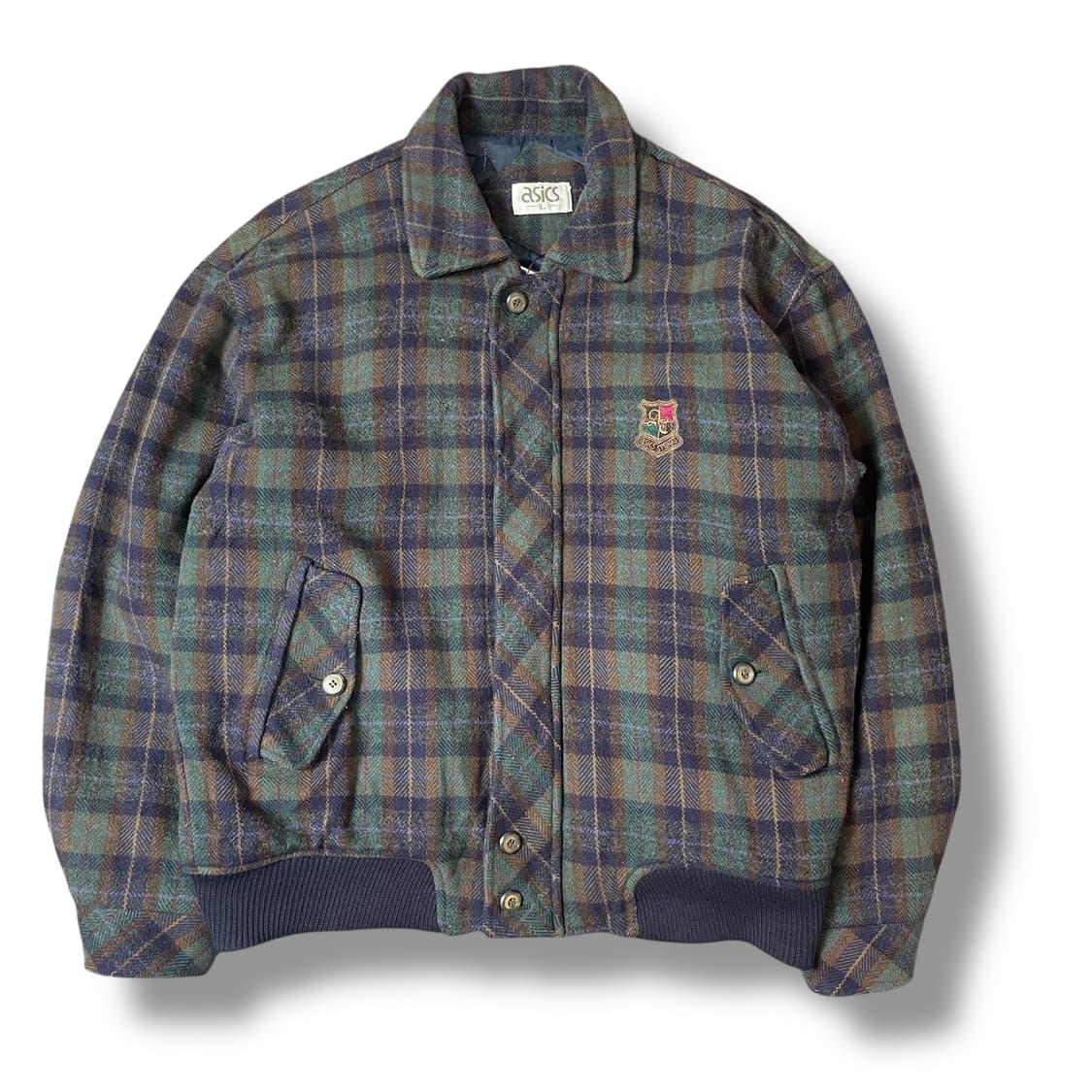 아식스 90s 타탄체크 울 자켓 L 상품이미지1
