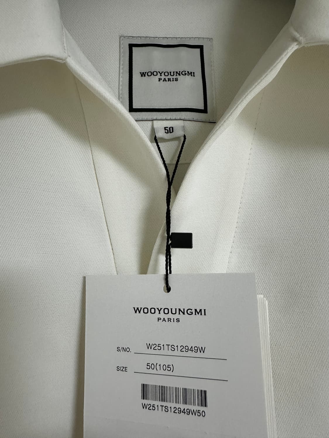(50 새제품) 25ss 우영미 화이트오픈 폴로 티셔츠 상품이미지3