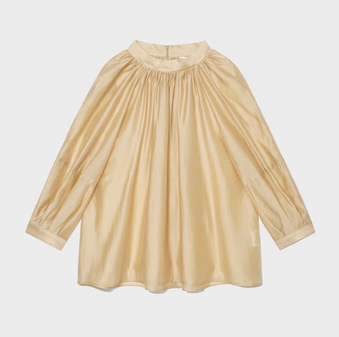 킨더살몬 Garther Neck Blouse Gold 상품이미지2