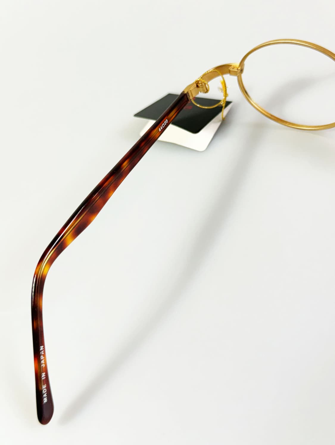 90s ALAIN DELON 골드 슬림 오벌 메탈 빈티지 안경 상품이미지7