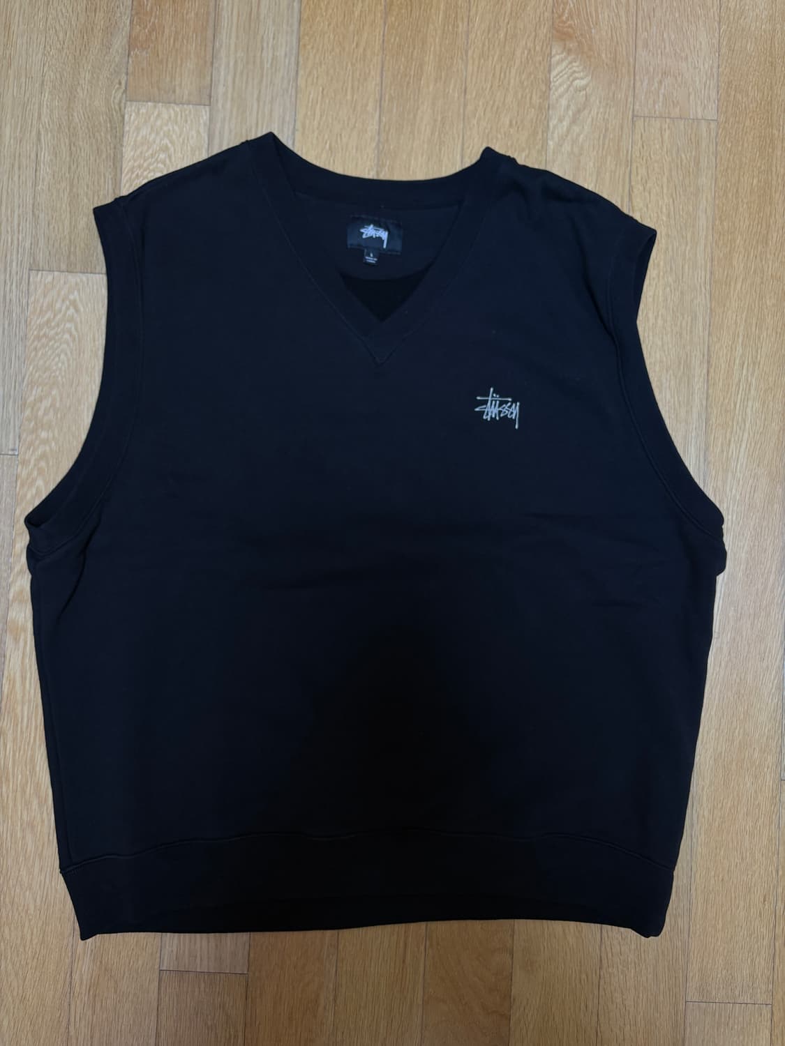 스투시 맨투맨 베스트 블랙 상품이미지1