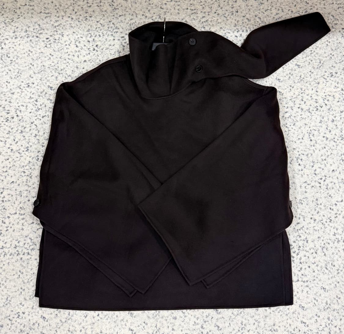 코스 cos 더블페이스 울 케이프 코트 브라운 xs/s 새상품 상품이미지4