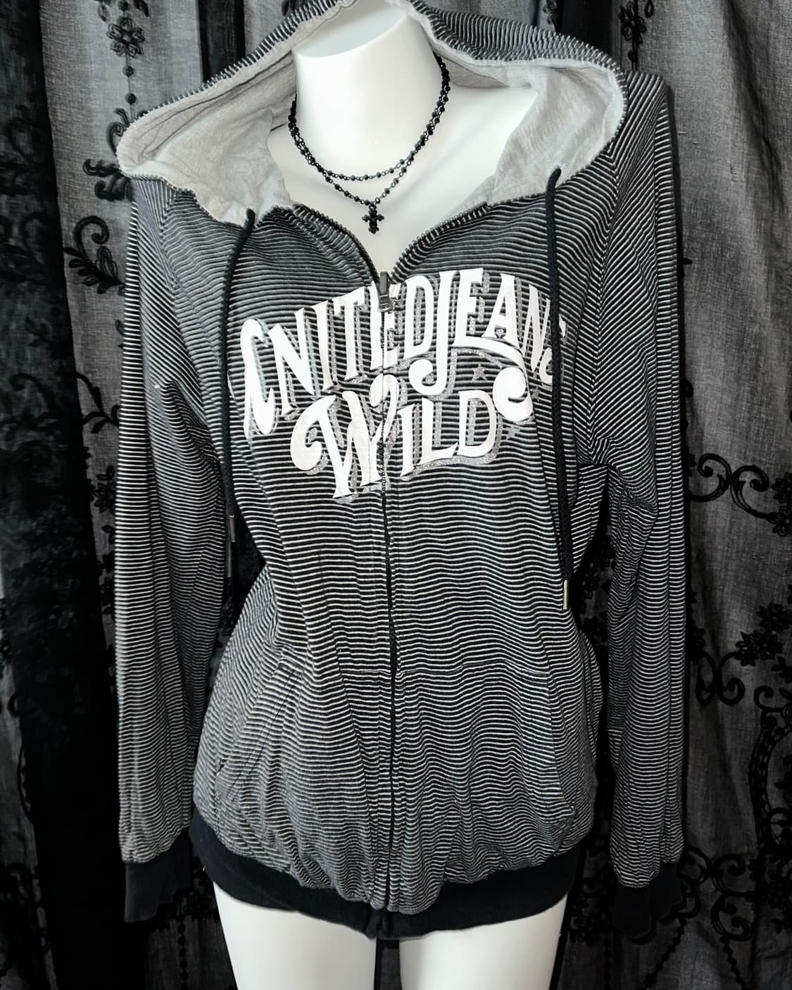 reversible kitsch hooded zip-up 상품이미지3
