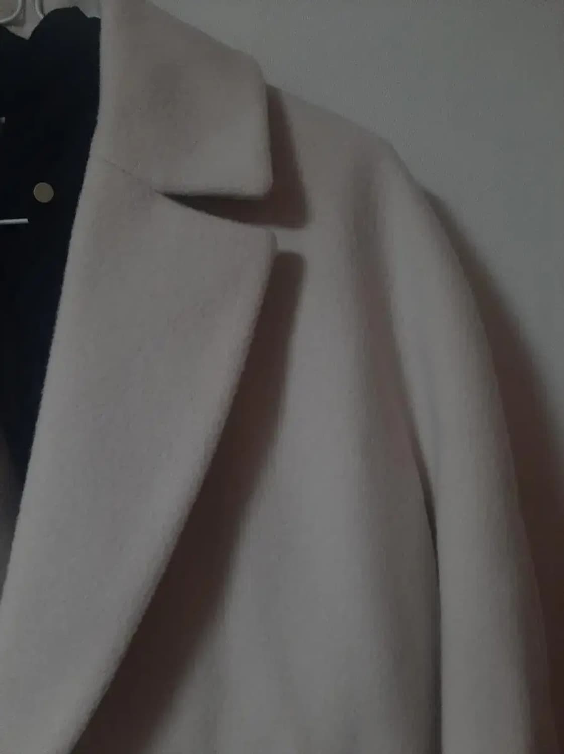 울100 연핑크 화이트 아이보리 코트 상품이미지2