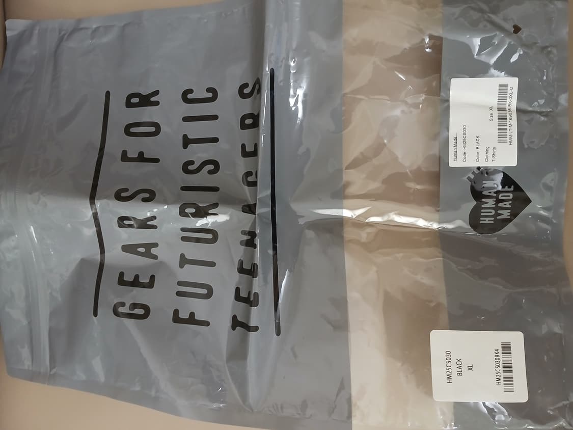 휴먼메이드 롱슬리브 블랙 XL 새상품 상품이미지4