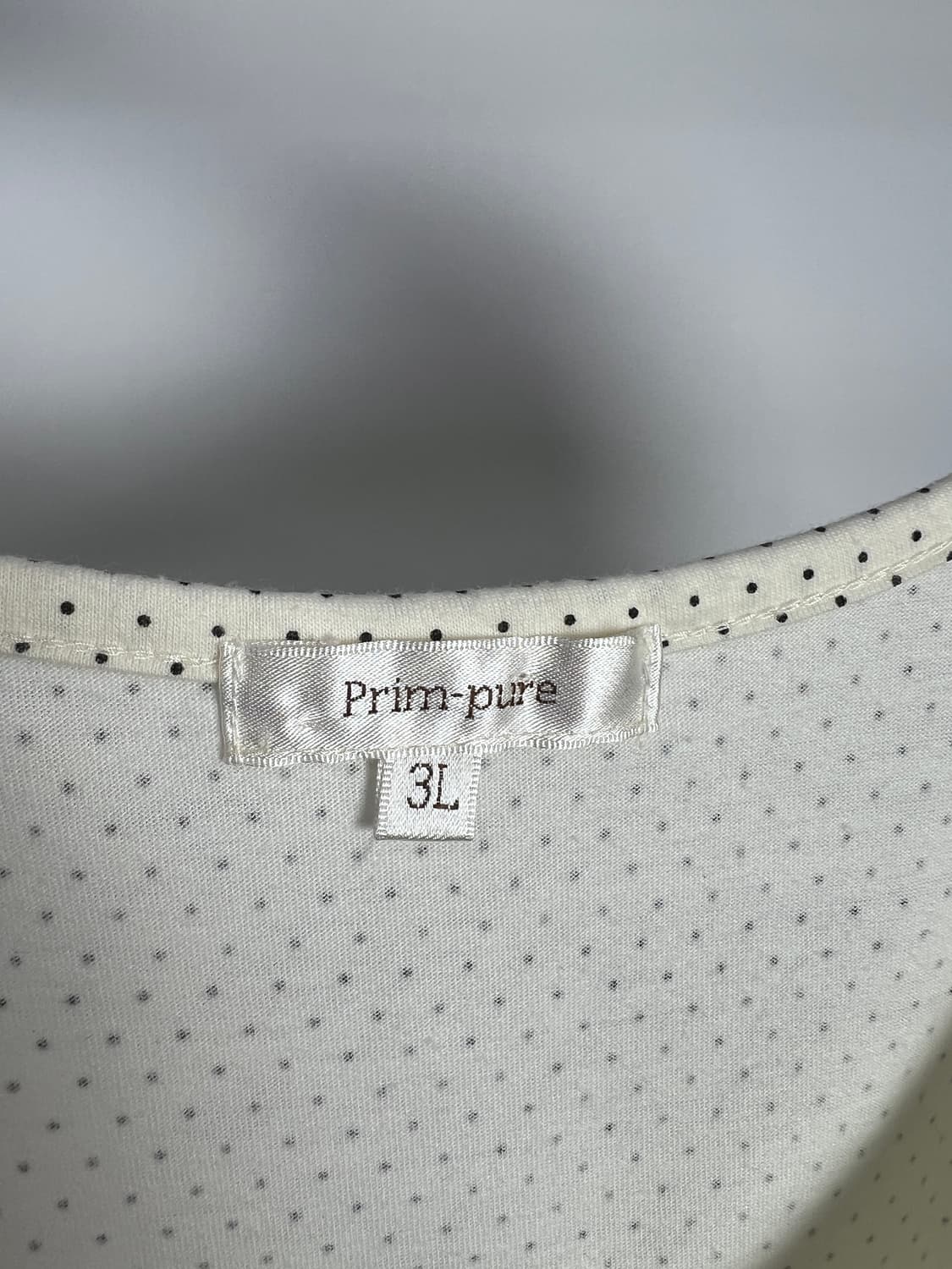 PRIM-PURE 도트 반팔티 상품이미지3