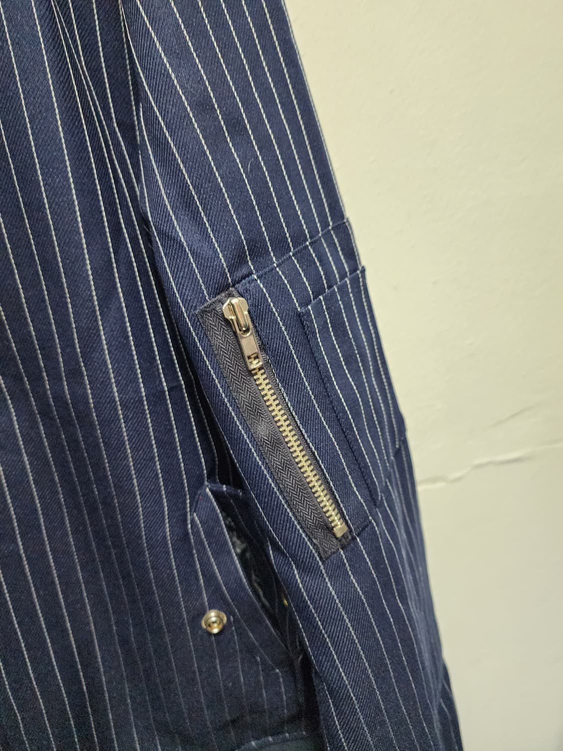 (새상품) 스트라이프 블루종 점퍼 상품이미지3