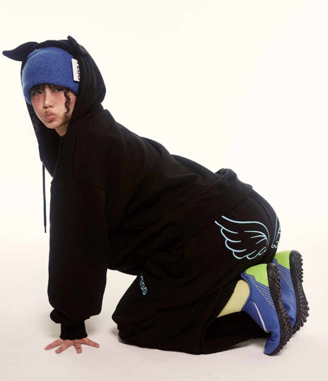 YEGG 예그 wing pants 블랙  상품이미지1