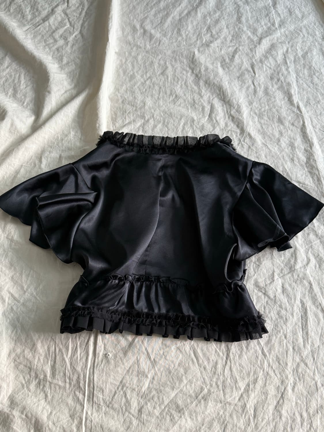 고딕 고스로리 새틴 크롭 볼레로 상품이미지4