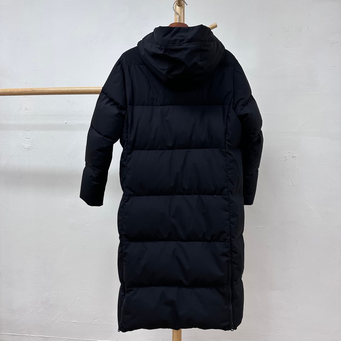 코오롱스포츠 여성 거위털 롱패딩 점퍼 블랙 90 JS20 상품이미지4