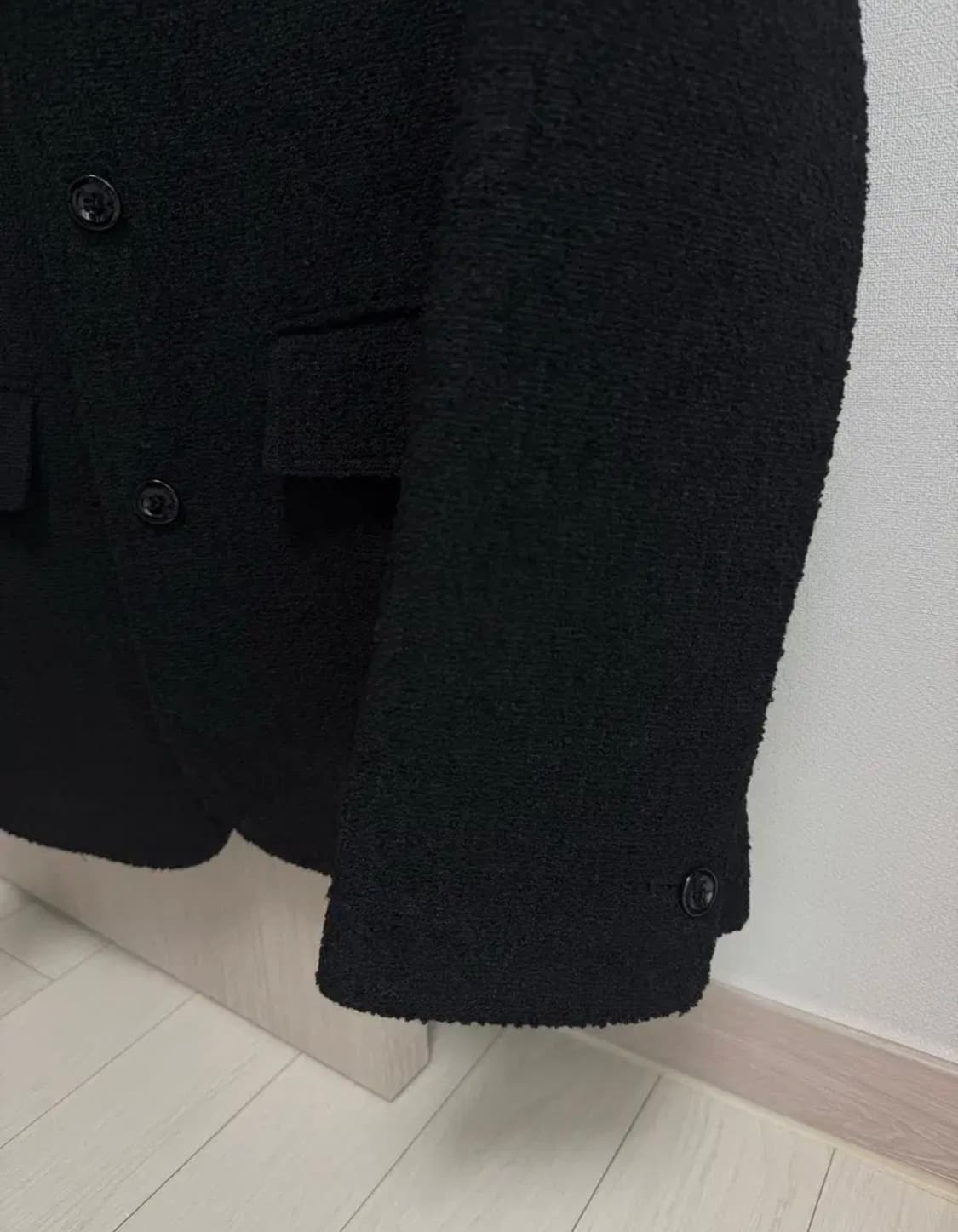 블루브릭 트위드 포켓 자켓 블랙 상품이미지6