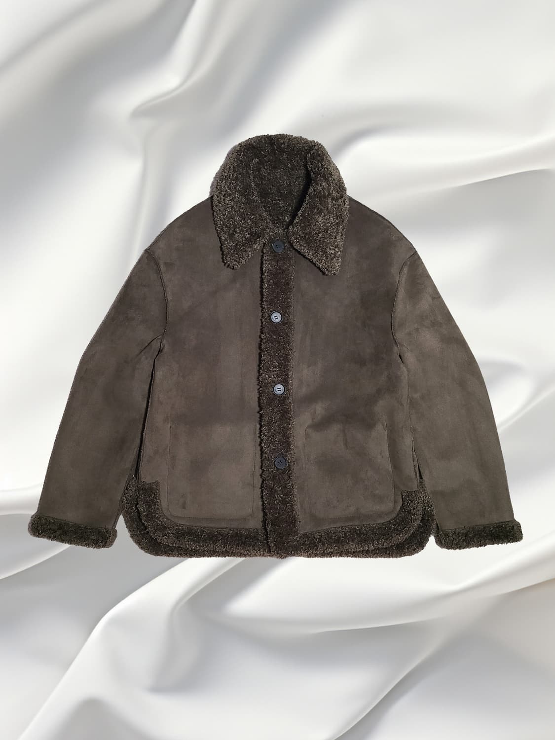 주크 ZOOC 여성 리버시블 무스탕 숏자켓 양털 뽀글이 상품이미지1