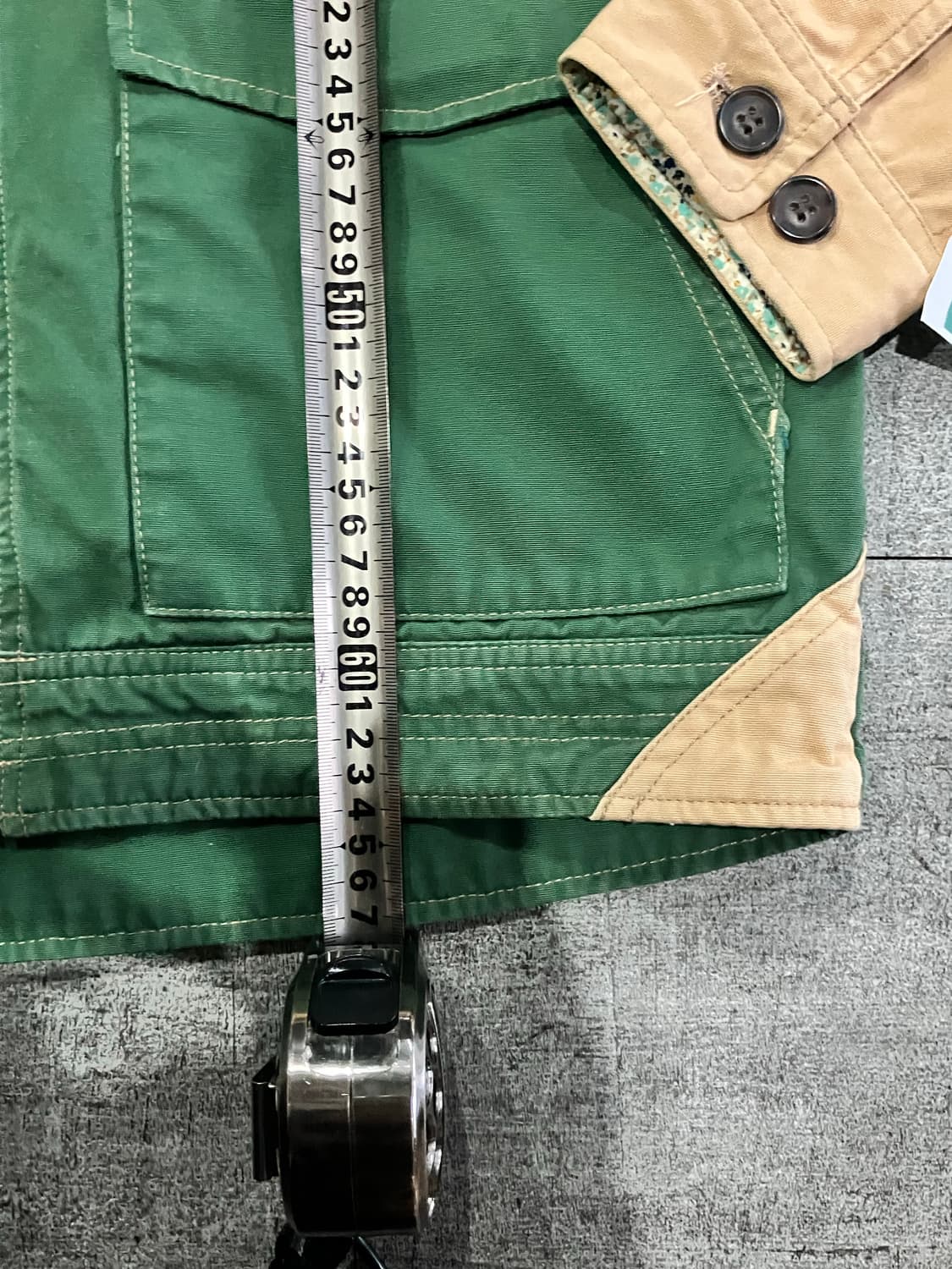 일본빈티지 Cinopanic 올드스쿨아메카지 너드남 투톤배색자켓 상품이미지3