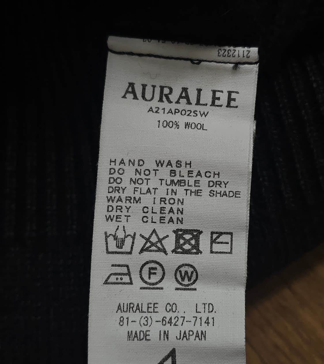 (4) 오라리 프렌치 메리노울 니트 블랙 상품이미지3