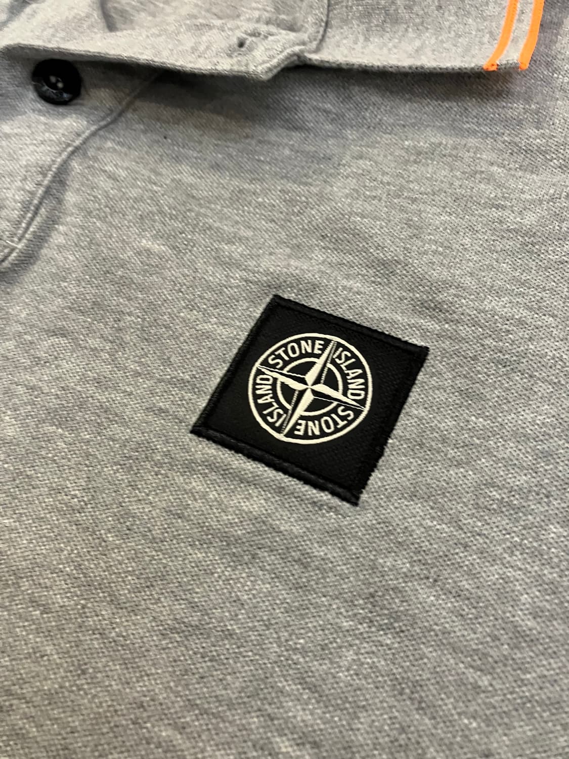 스톤아일랜드 패치로고 슬림핏 pk 카라티 그레이 상품이미지2