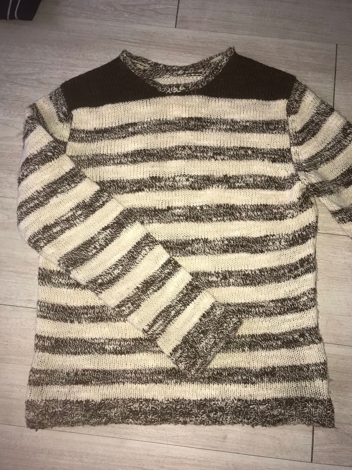 00’s Martin Margiela wool stripe knit 상품이미지1