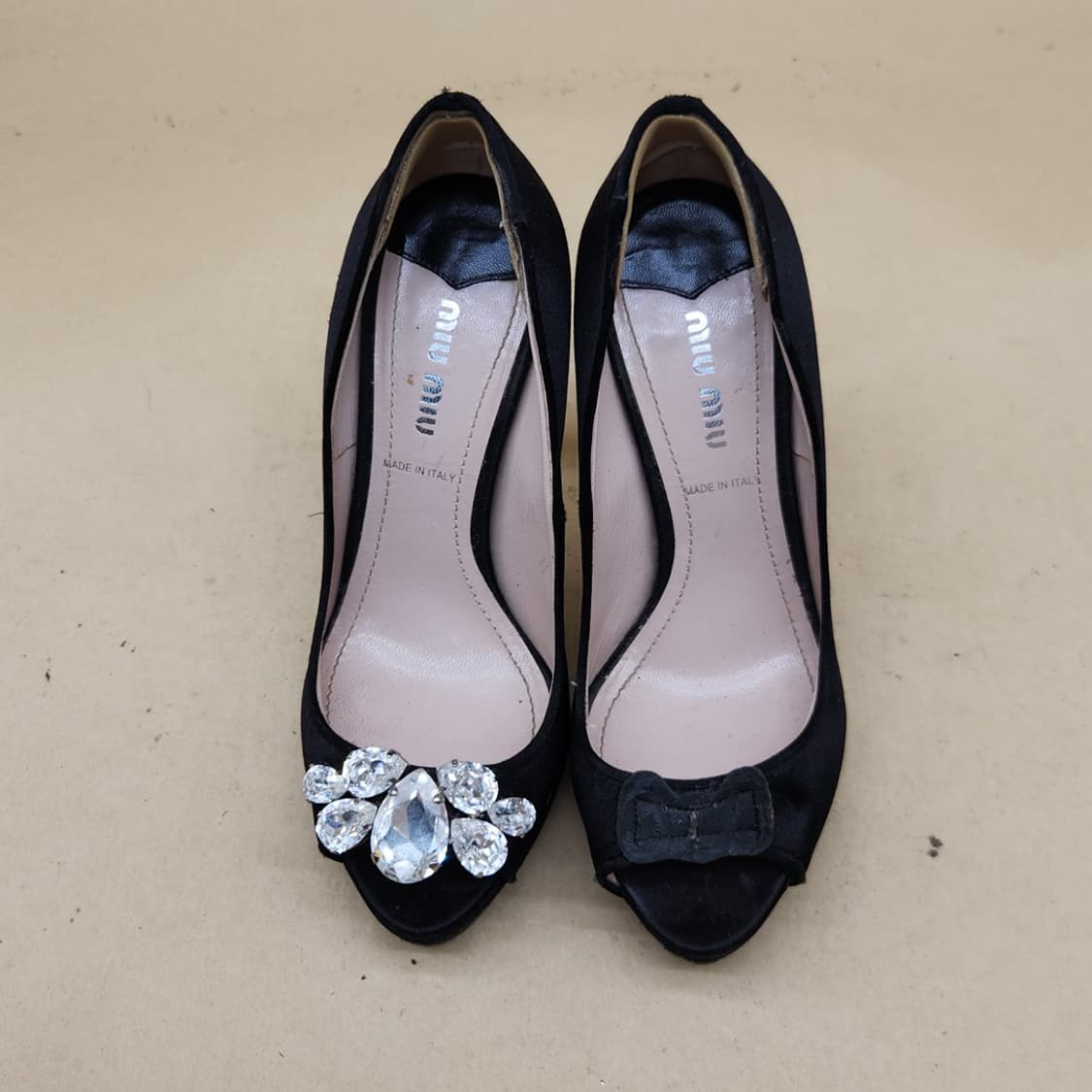 미우미우 크리스탈 펌프스 하이힐35.5 225 굽11 상품이미지2