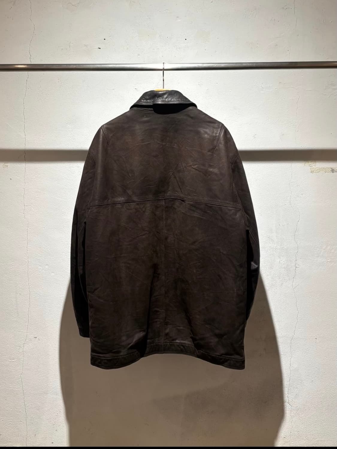 80-90's Real Leather Car Coat 상품이미지4
