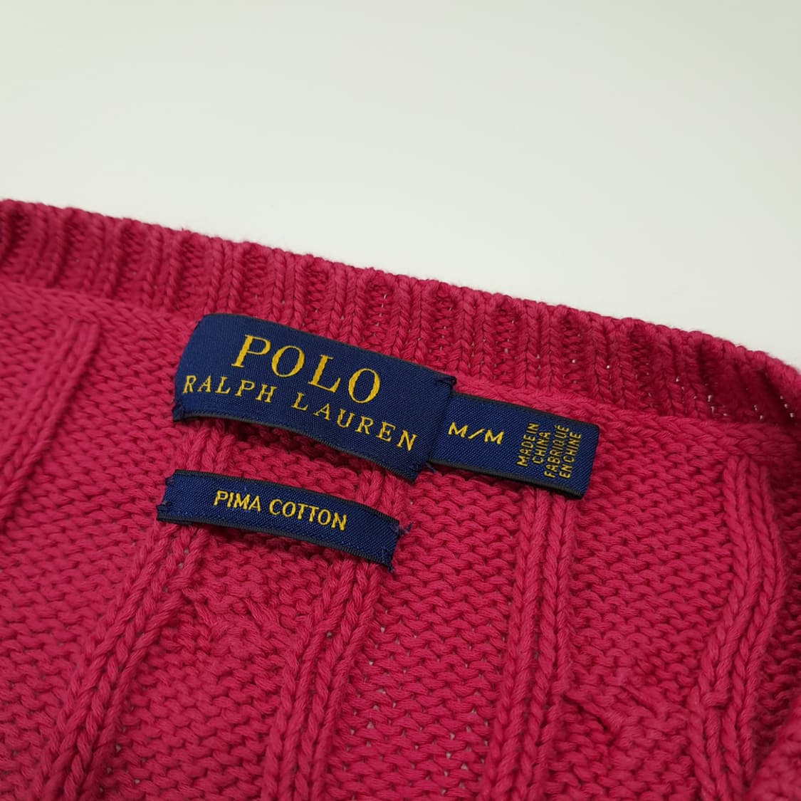 CL157 M 폴로 랄프 로렌 피마코튼 케이블 니트 상품이미지3