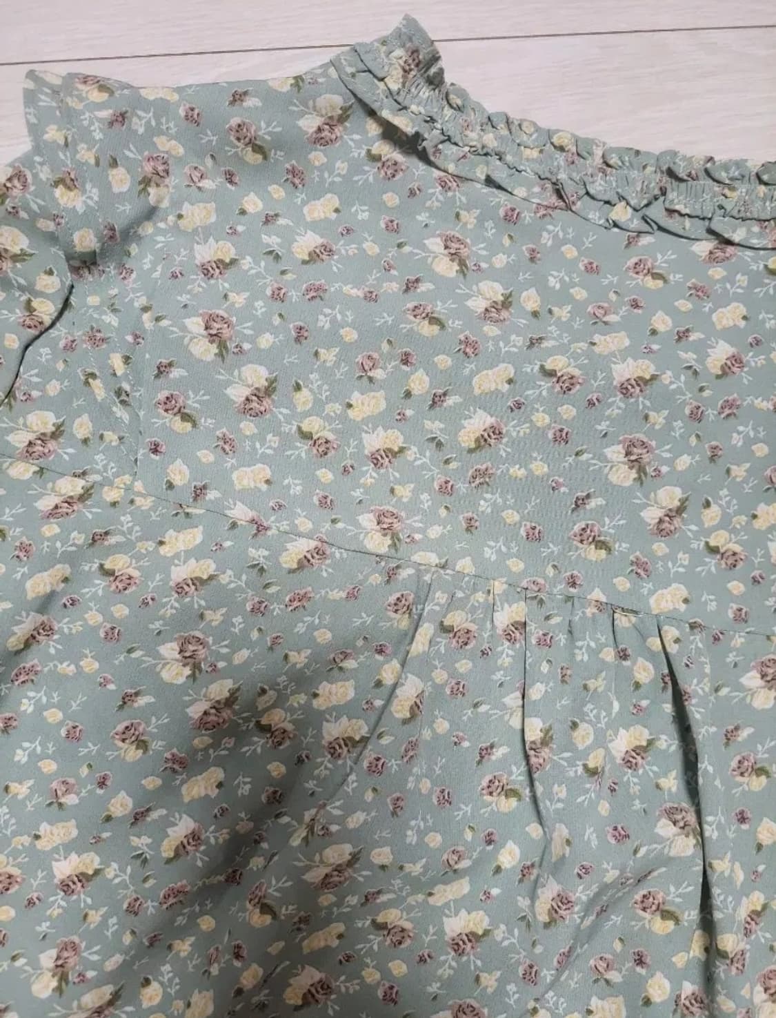 급처새상품!SOUP숲 러블리 리본블라우스 레니본st쟈니헤잇재즈st샤틴st 상품이미지3