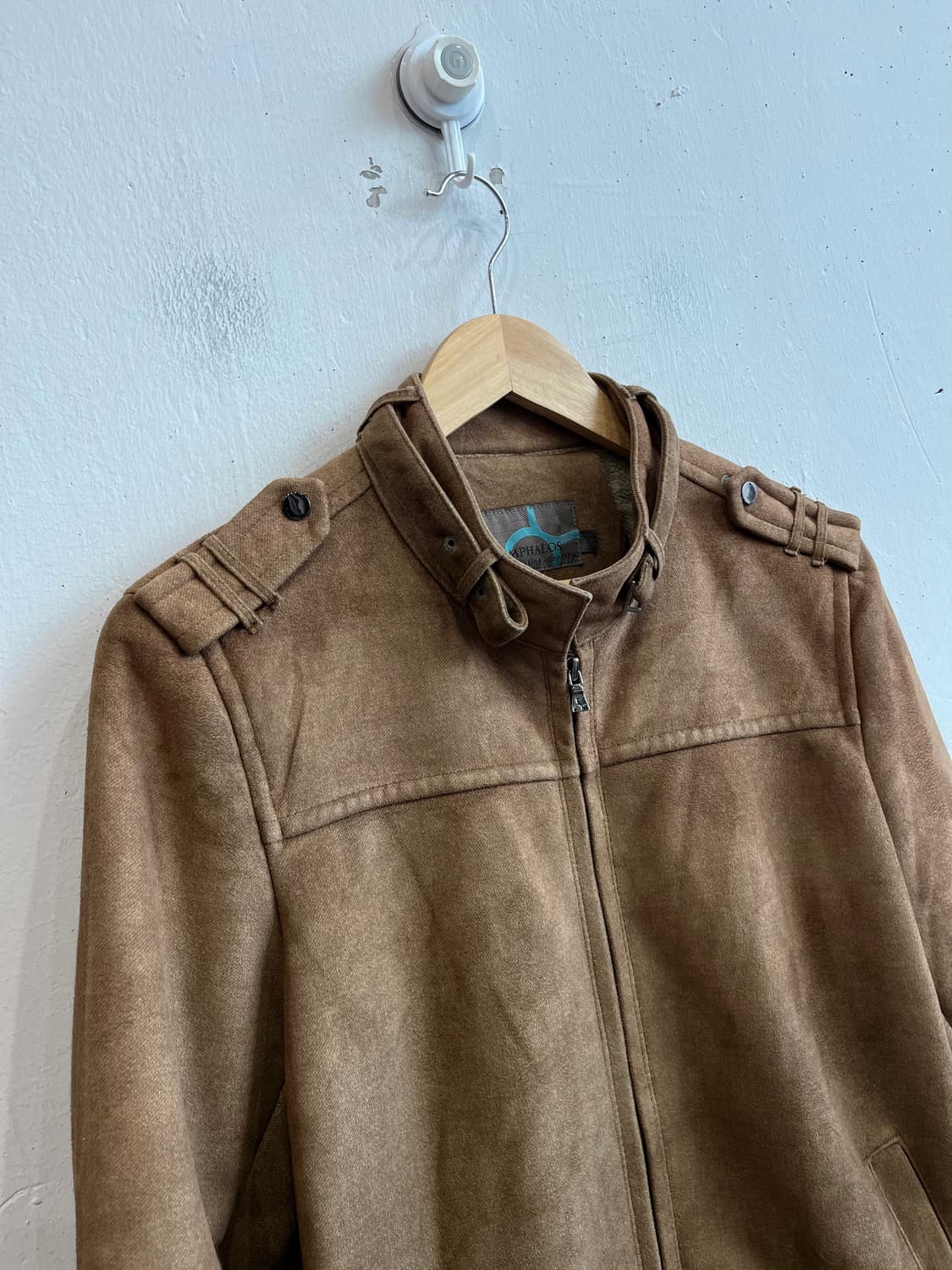 OMPHALOS 스웨이드 무스탕 자켓 95 상품이미지2