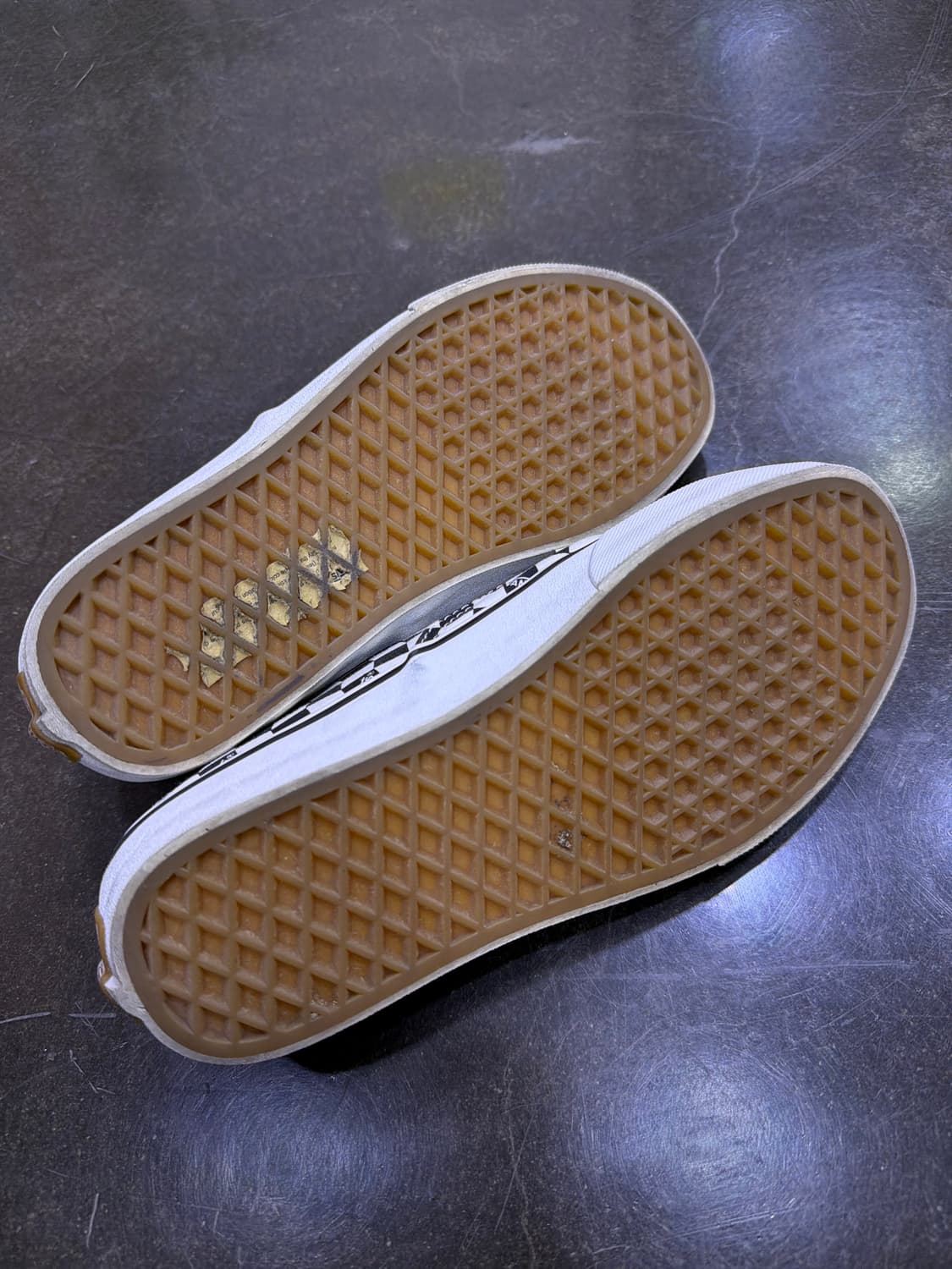 반스 어센틱 체커보드 블랙 앤 화이트 스니커즈 250 상품이미지8