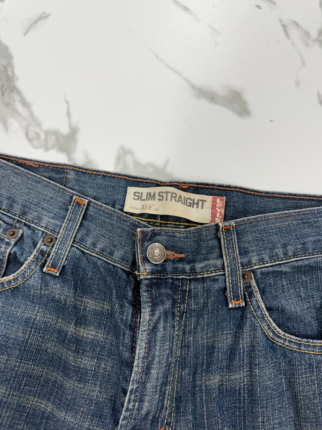 Levi's 리바이스 514 워시드 데님 팬츠 상품이미지3