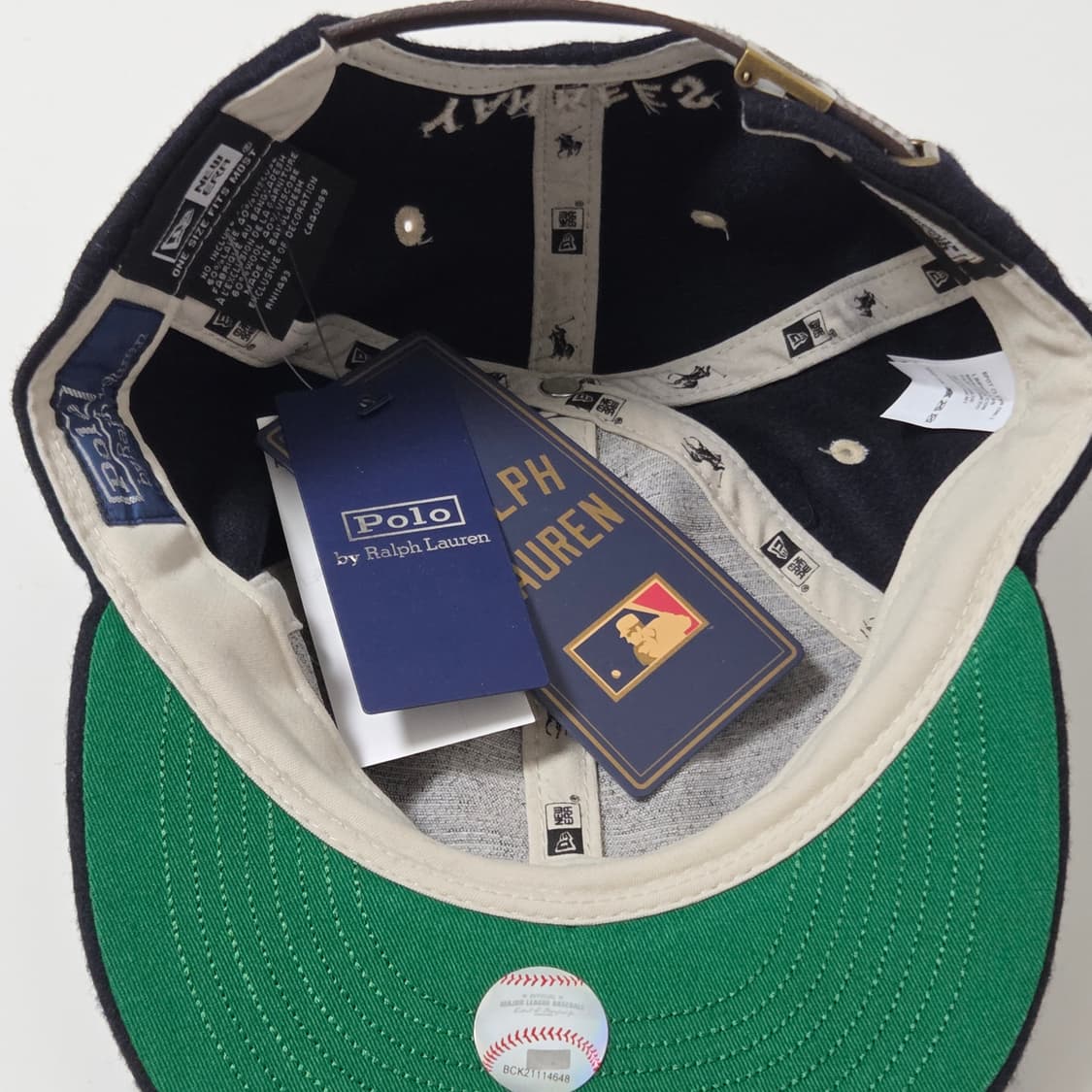 [새상품][네이비]폴로 랄프로렌 x MLB 뉴욕양키스 뉴에라 모자 상품이미지3