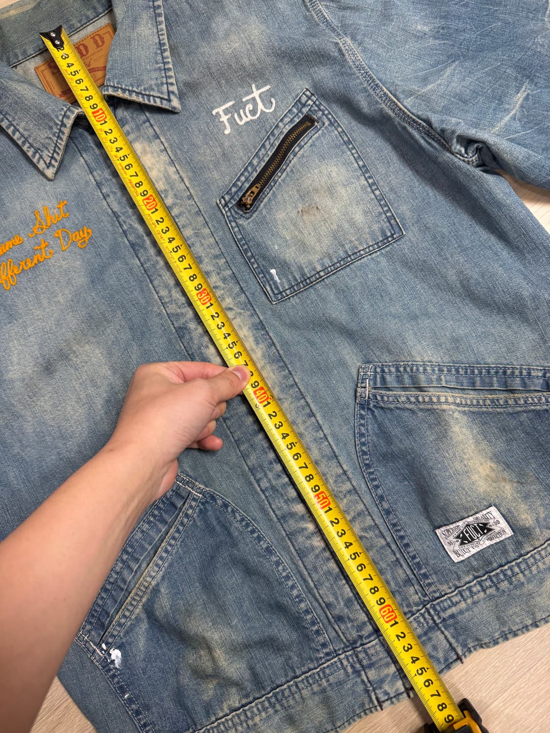 FUCT 퍽트 집업 카펜터 데님 자켓 L 상품이미지9