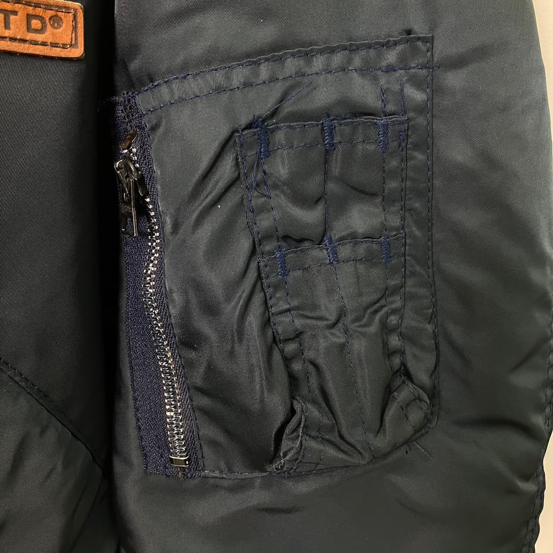 아비렉스 네이비 ma-1 항공 점퍼 L 상품이미지7