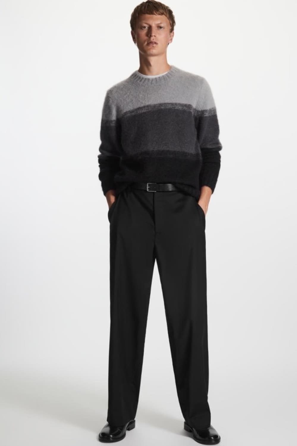 COS 모헤어 블렌드 그라데이션 니트 XL (민트급) 상품이미지8